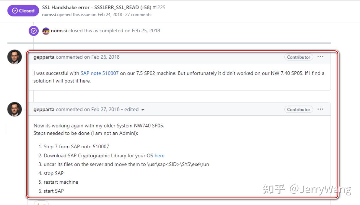 SAP ABAP 通过 https 消费外部 API 遇到错误消息 SSSLERR_SSL_CONNECT - 知乎