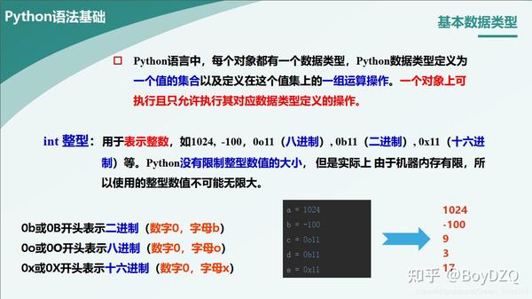 Python语法基础 知乎