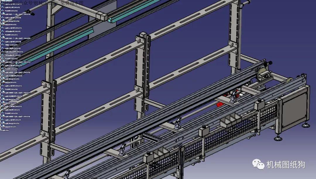 非標數模雙層倍速鏈輸送線3d模型圖紙step格式