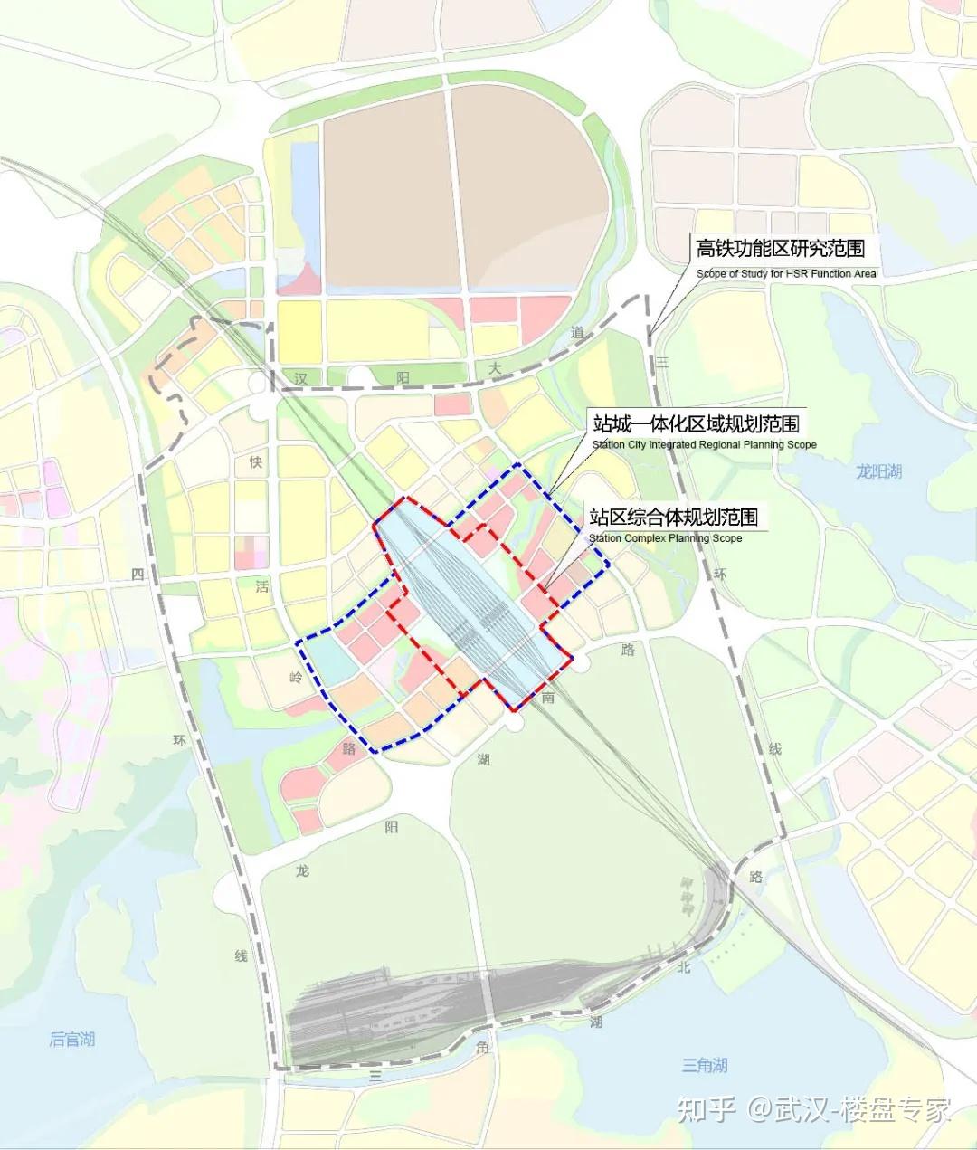 地铁17号线从汉阳三环与四环间南下,从三角湖进入江汉大学北侧,然后自