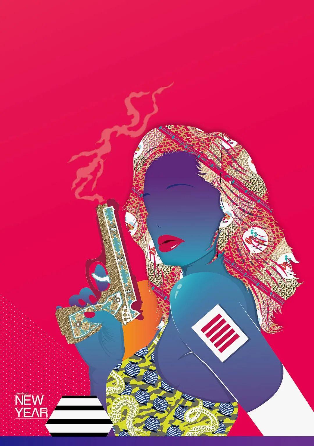 表现设计主题,通常会比具象的表现手法更高级,这是招贴海报和logo设计