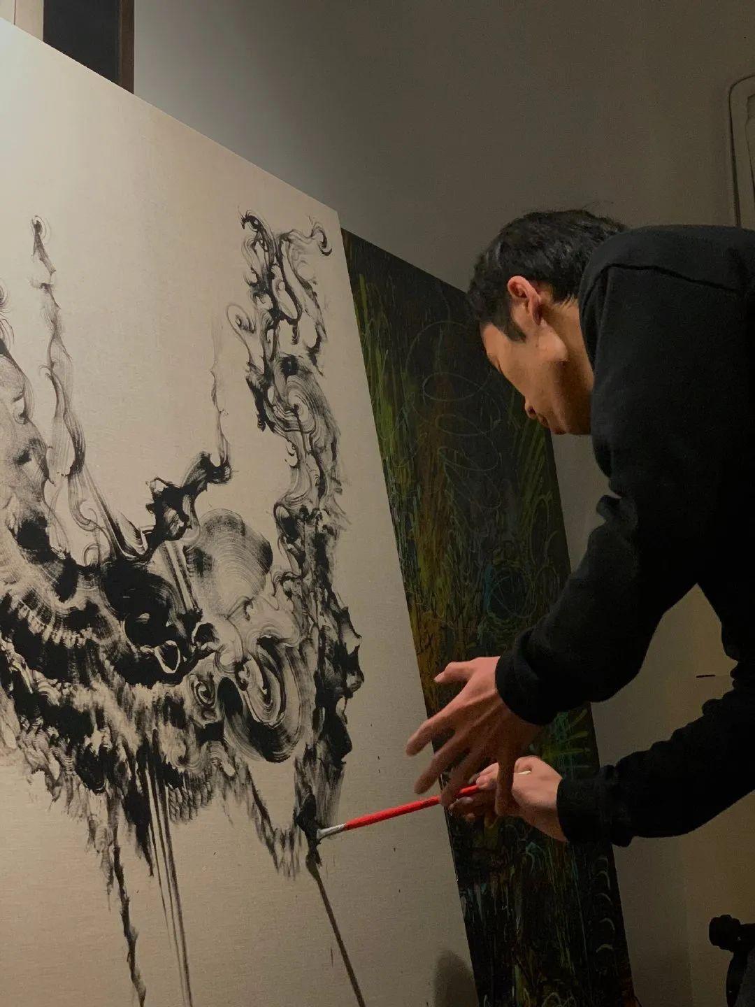 画图男陈英杰将泼墨山水和涂鸦组合令人惊艳