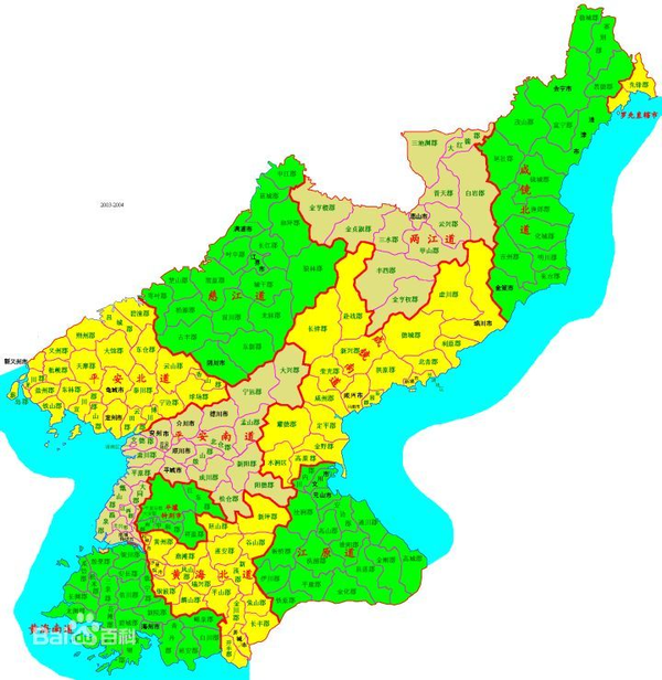 朝鲜半岛的黄海南北道和忠清南北道之间为什么更像一东一西而不是一南一 