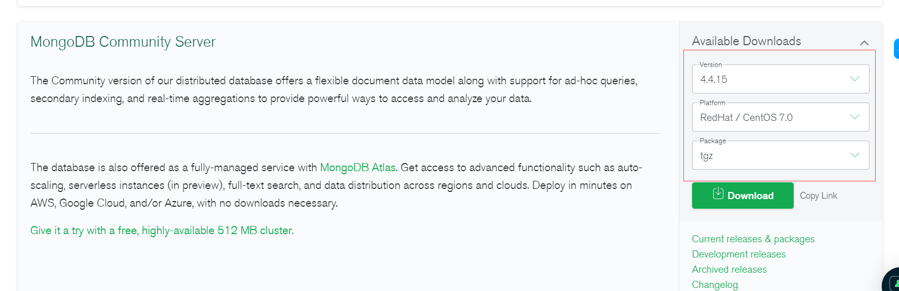  mongodb 