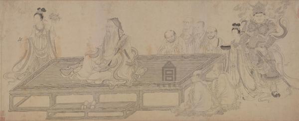 李公麟 《维摩演教图》 右半部