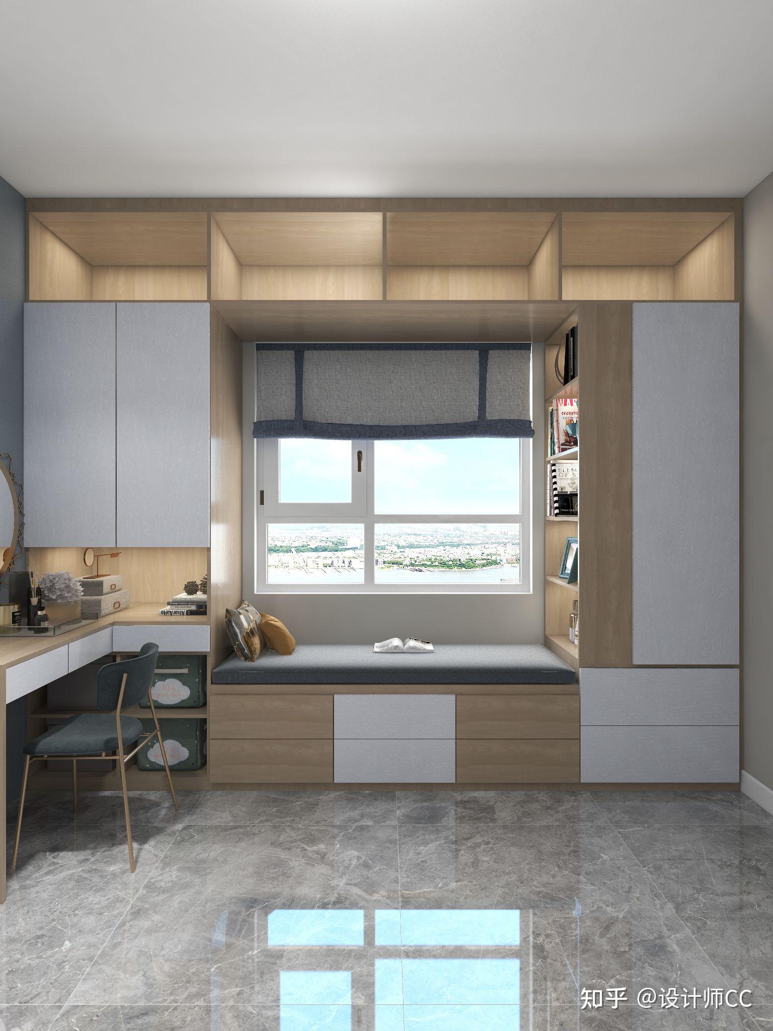 榻榻米连书桌怎么设计?