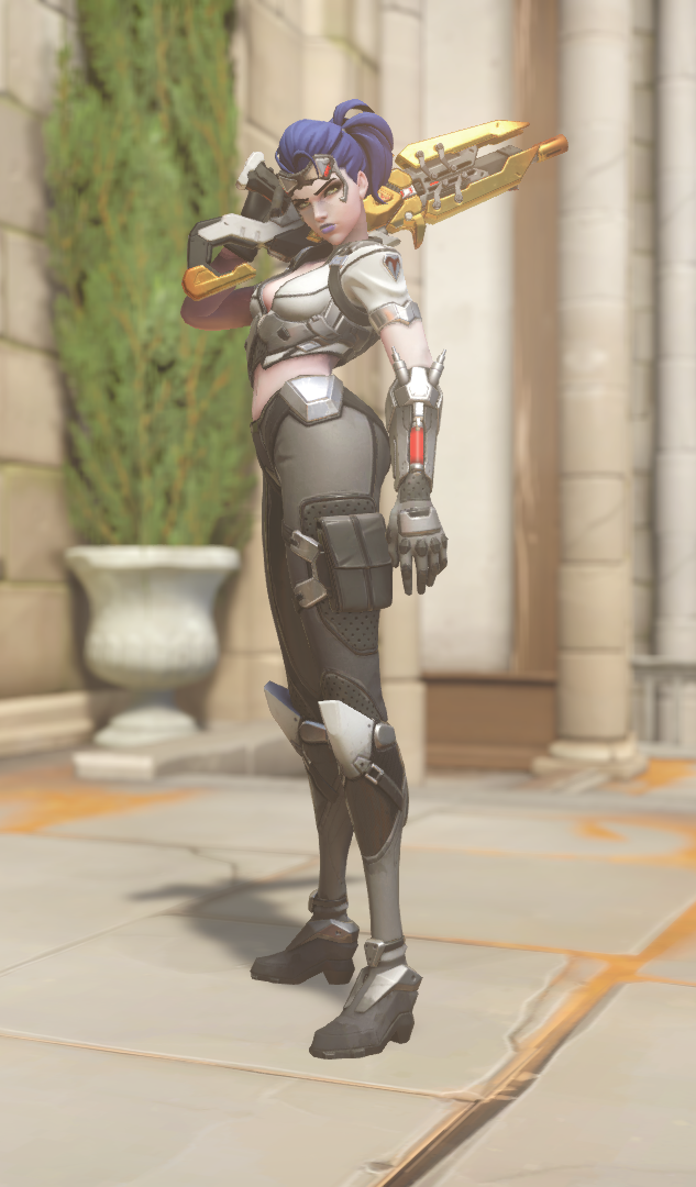 黑爪基层标配,蓝头发紫唇膏,简洁而性感,永远喜欢百合任何皮肤.