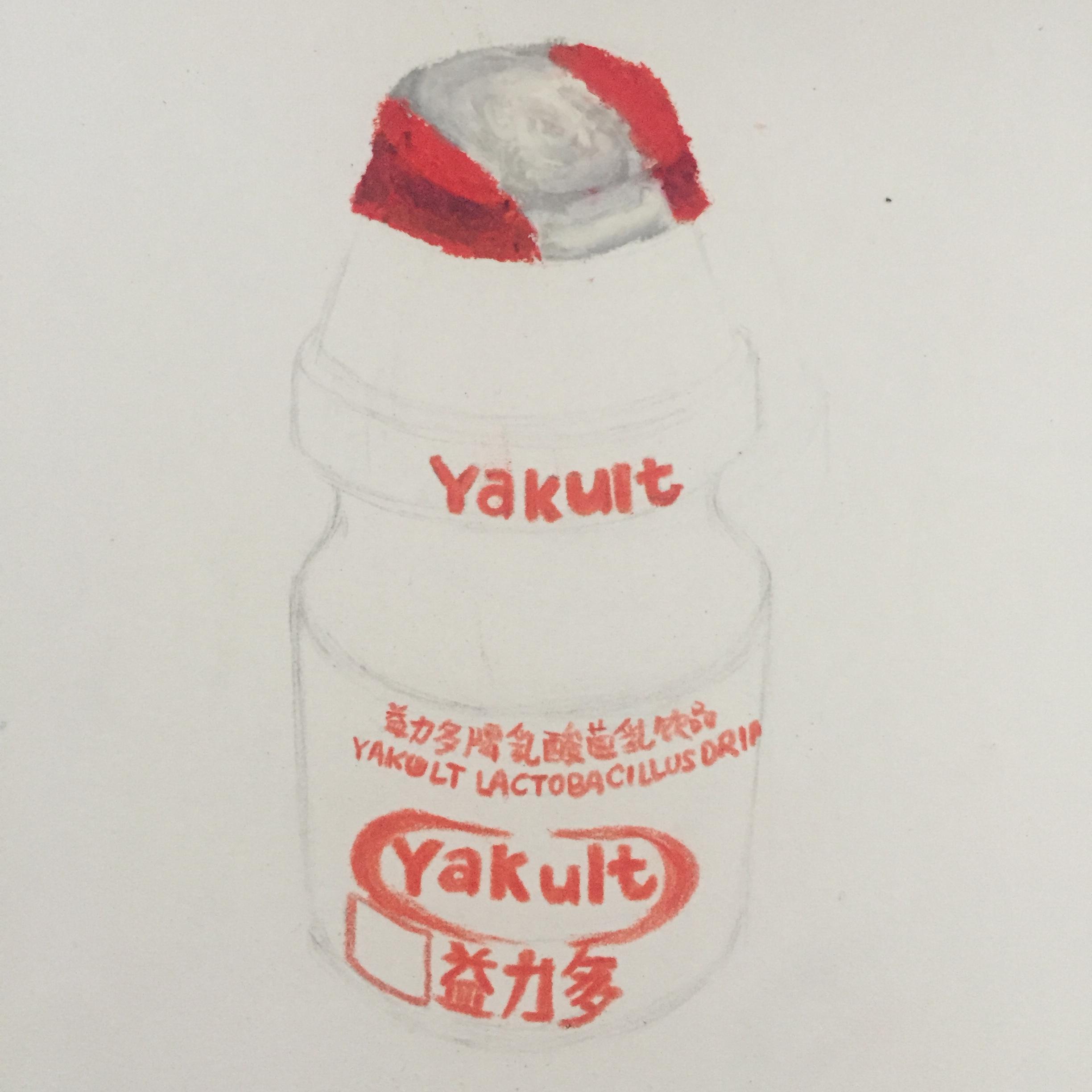 油画棒画生活小物件益力多步骤图