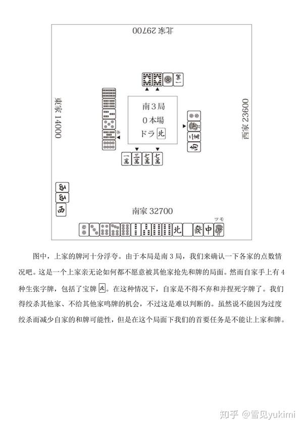 超門前主義麻雀 状况判断 十九 知乎