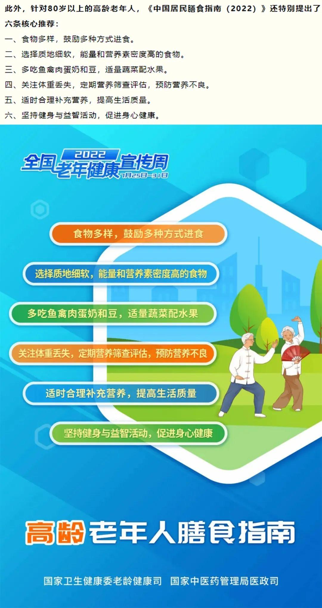 2022年全国老年健康宣传周改善老年营养促进老年健康