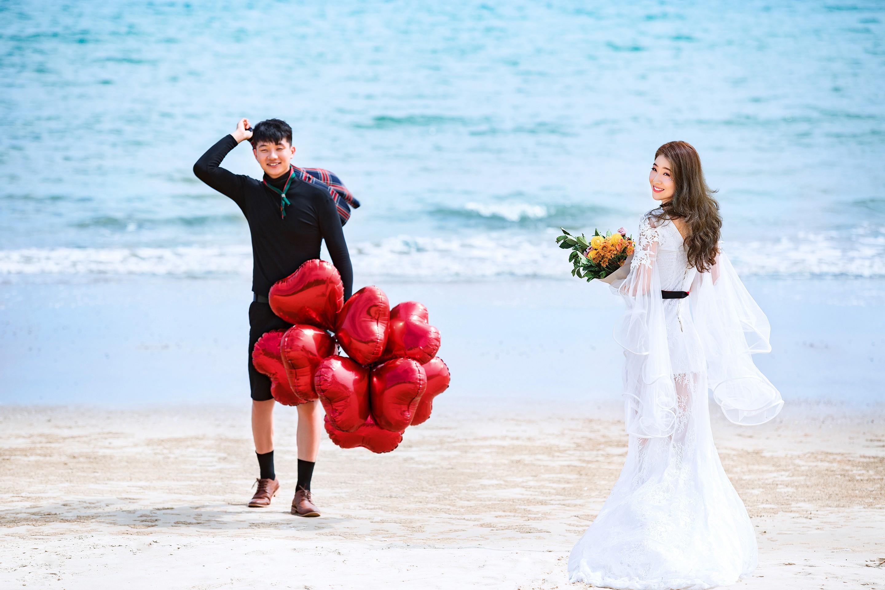 海边婚纱照的不同风格海景婚纱摄影怎么拍才好看超美海景婚纱照怎么拍