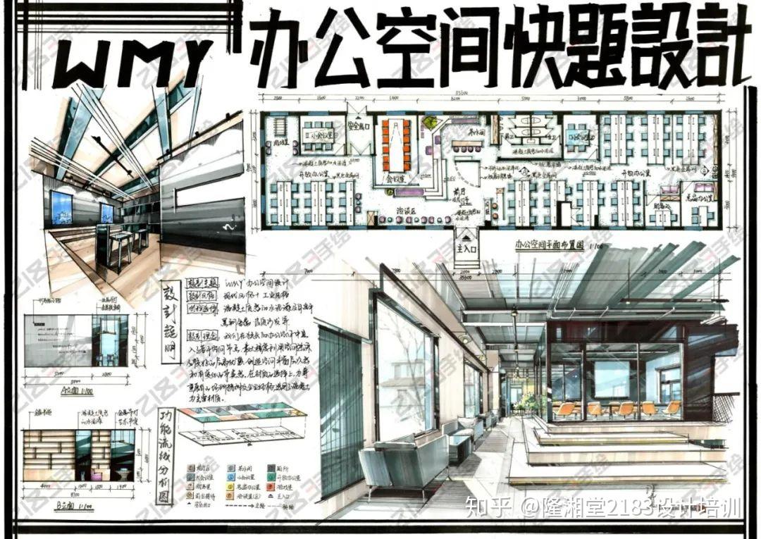 快题方案01 | 餐饮空间 - 知乎