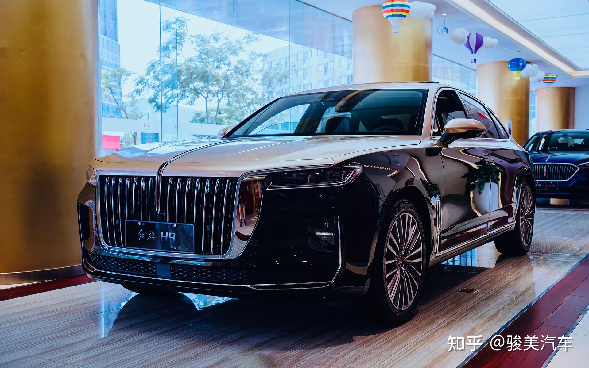 实拍国产车的脸面红旗h9外观拉风霸气车身超5米气场强过e级