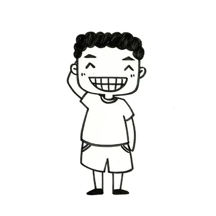 有没有类似这样简单不多余也不缺的黑白头像