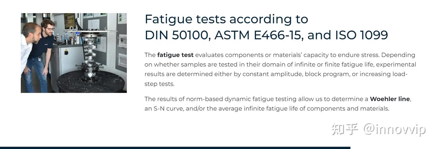 Fatigue tests according to DIN 50100, ASTM E466-15, and ISO 1099 - 知乎