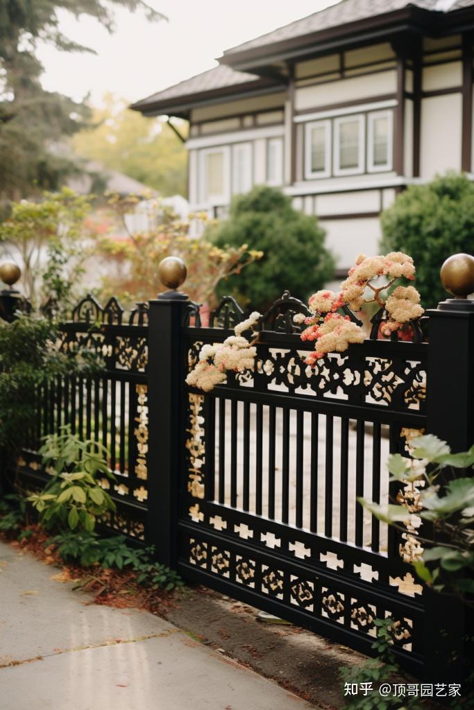 铁艺围栏以其坚固耐用和造型多变的特点,为庭院增添了一份艺术气息.