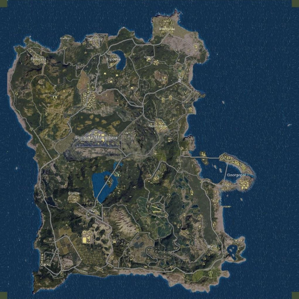 随机重组生成的pubg地图