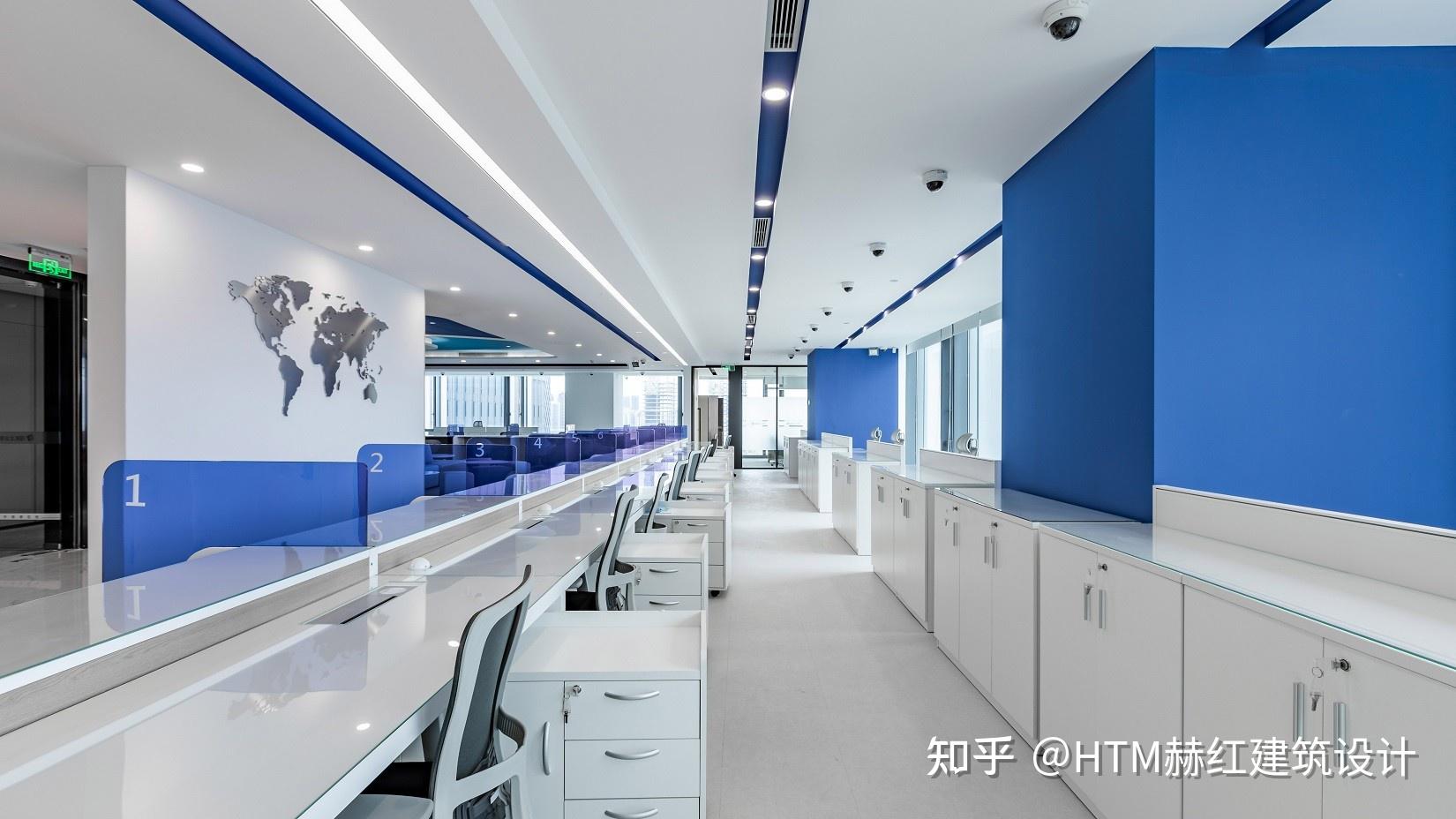 银行行业办公室设计装修案例赏析——韩国ibk中小企业银行 - 知乎