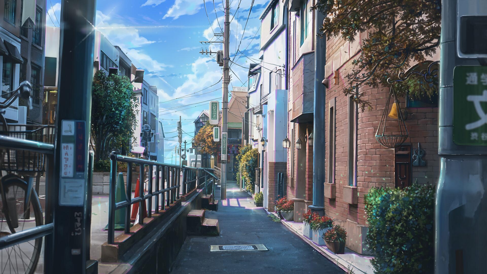 动漫日本街道壁纸图片