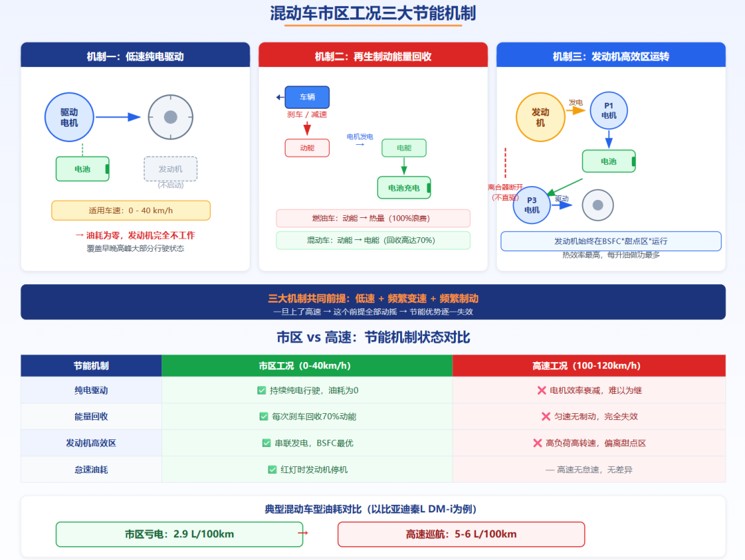 为什么有些混动车高速反而更费油?