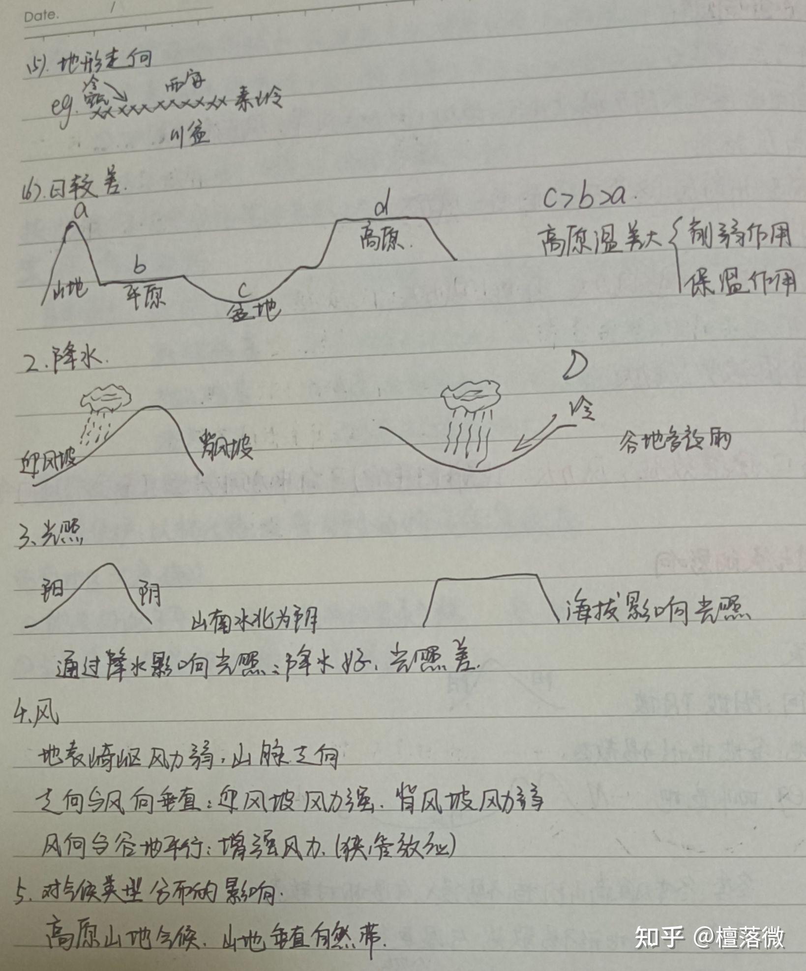 高中地理笔记第二章第三节大气环境气候