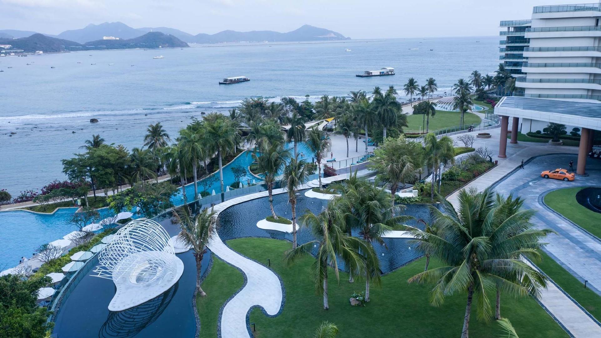 海南三亚大东海湾jw万豪酒店水石国际