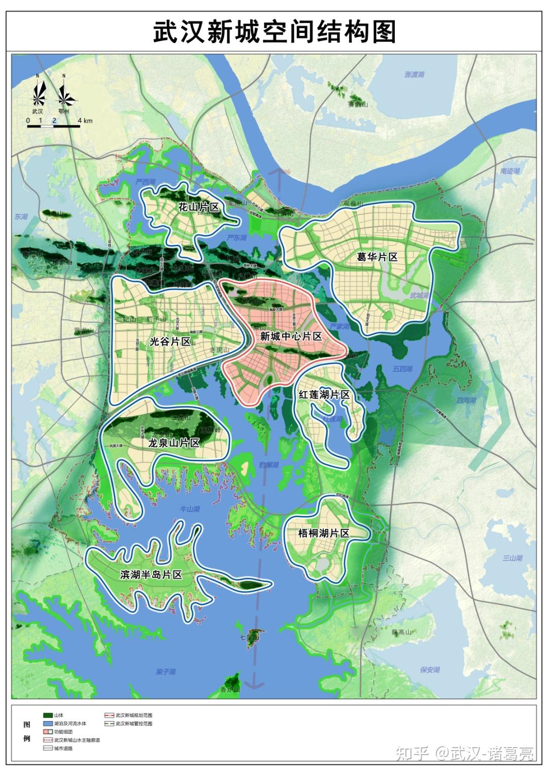 武漢新城空間圖!湖北三大都市圈建設規劃! - 知乎