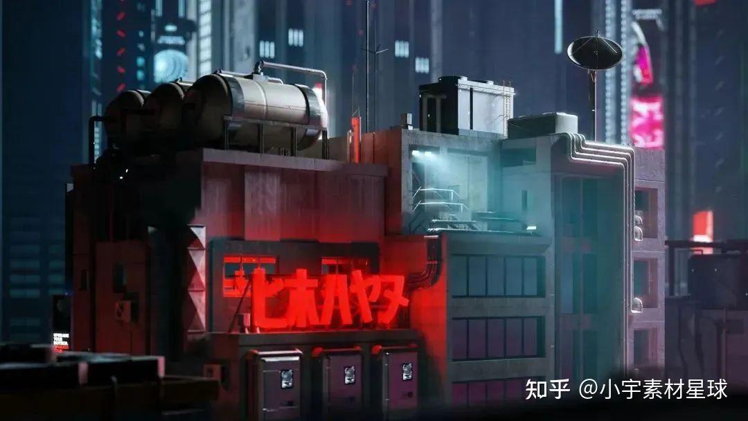 这些赛博朋克风的3D模型也太火了吧,B站都传疯了! - 知乎