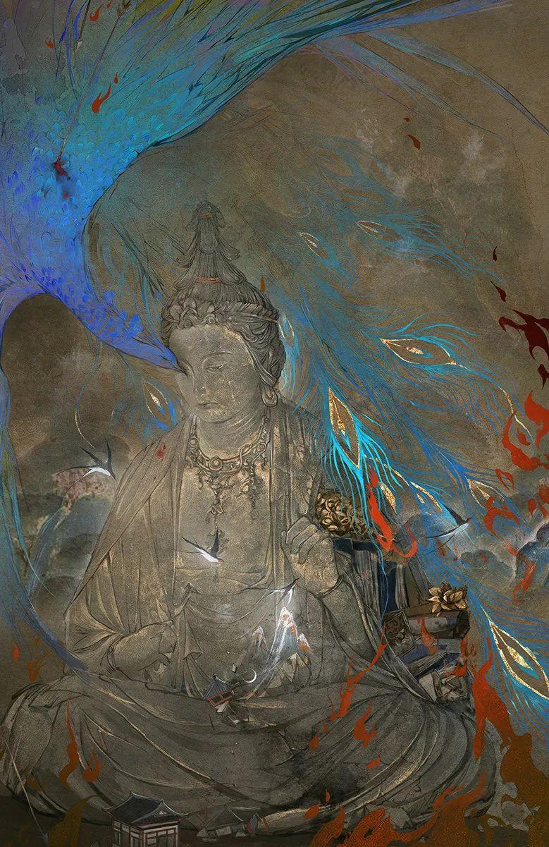 厉害98年的画师离城画出了电影般的画面