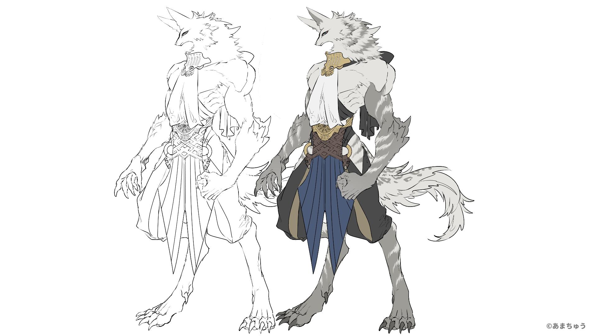 绘画新手怎么画兽设教你帅气狼人兽设画法教程