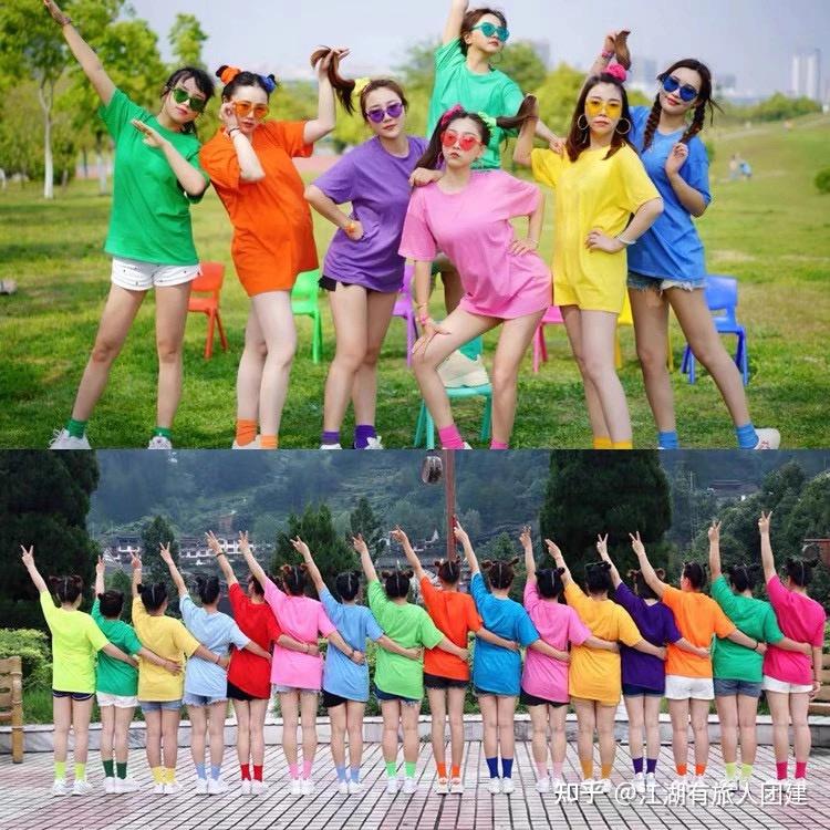 春游团建拍照姿势大全