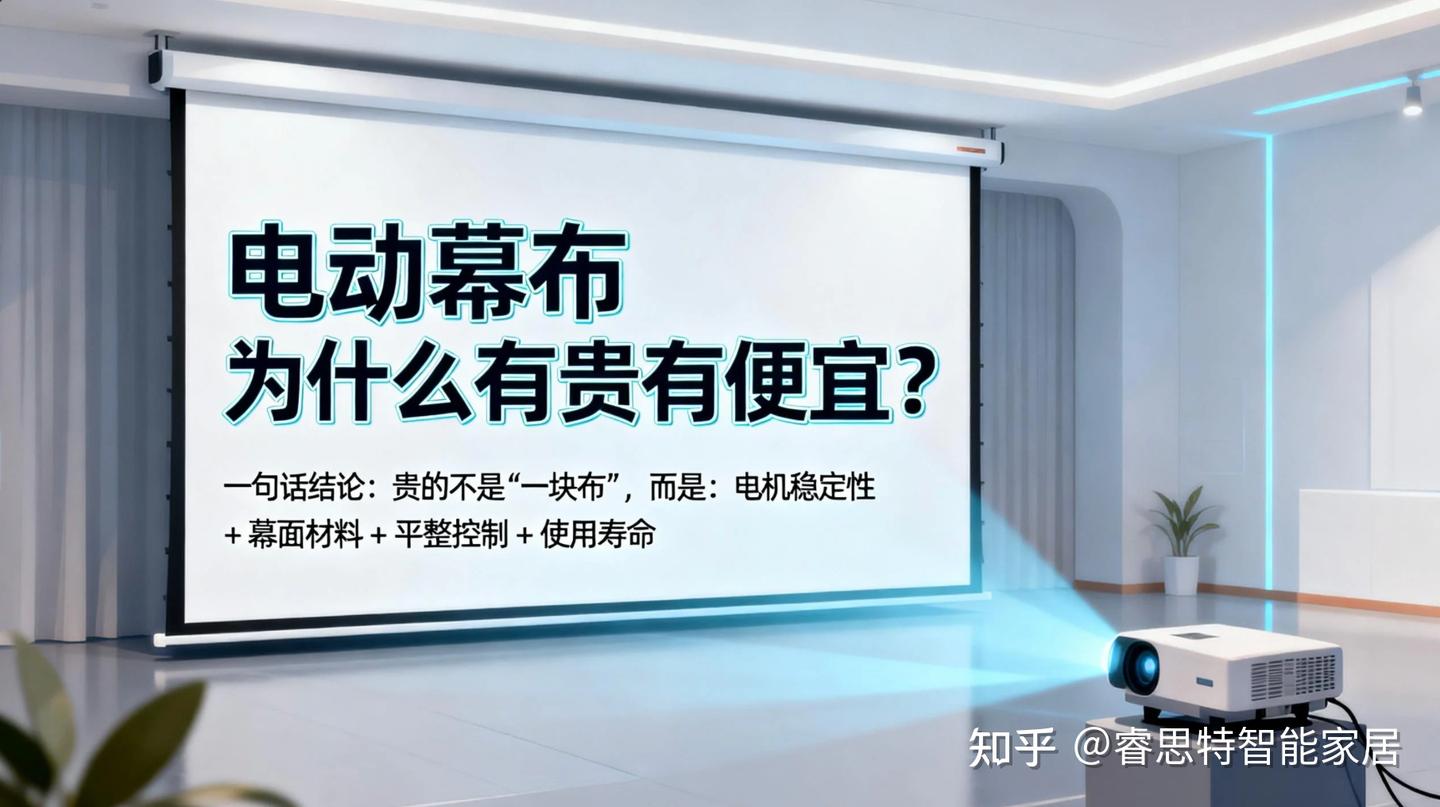 为什么电动幕布价格差距可以到 3–10 倍