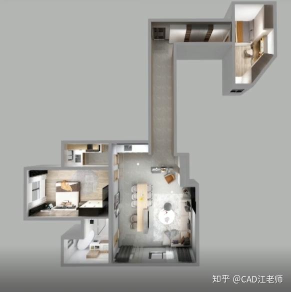 电视剧《爱情公寓 5》里胡一菲的奇葩房型可以怎么设计? - 知乎