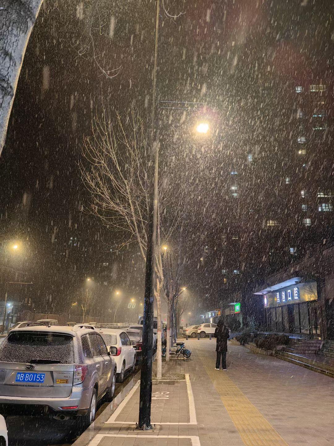 郑州下雪了!