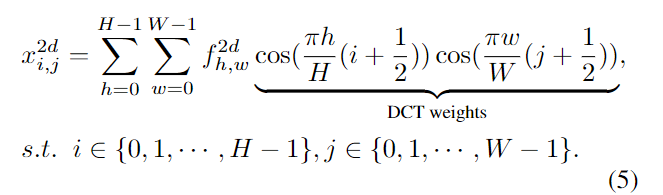 FcaNet: Frequency Channel Attention Networks - 知乎