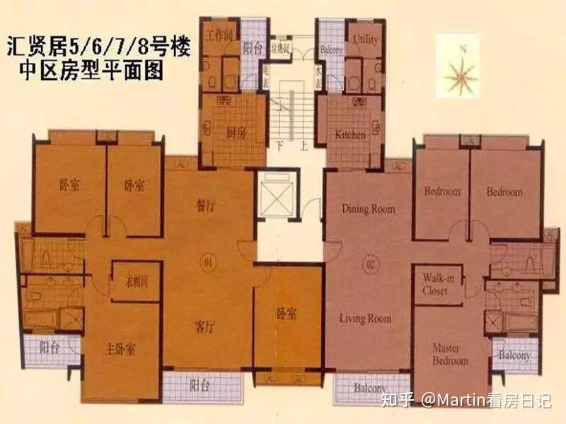 汇贤居后排小高层板式南北通④房多年才出来一套的户型║华山路板块最
