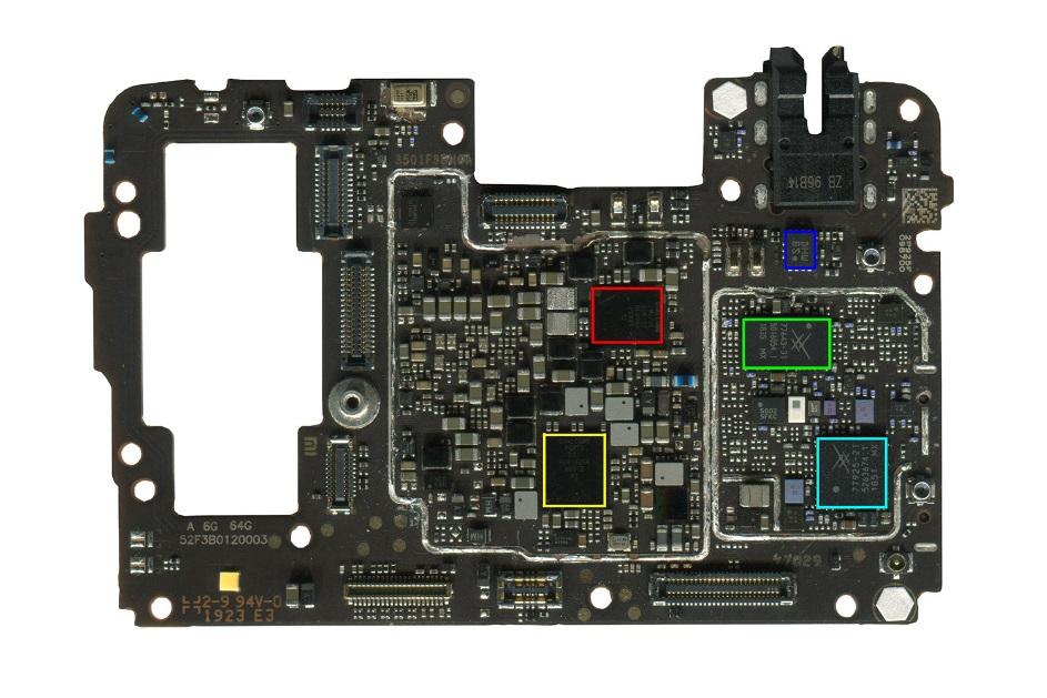 小米9主板元件图片
