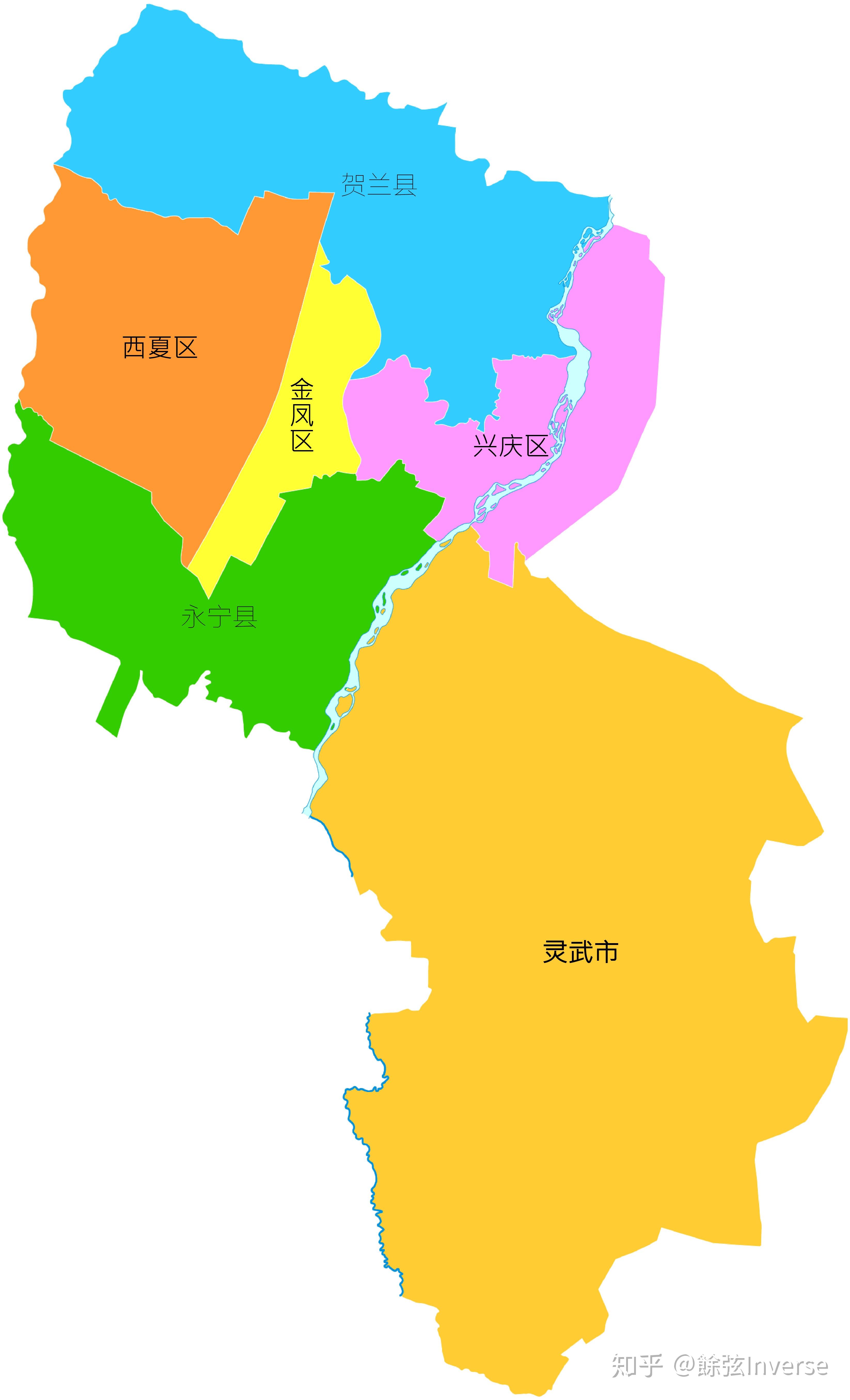 银川市三区划分地图图片