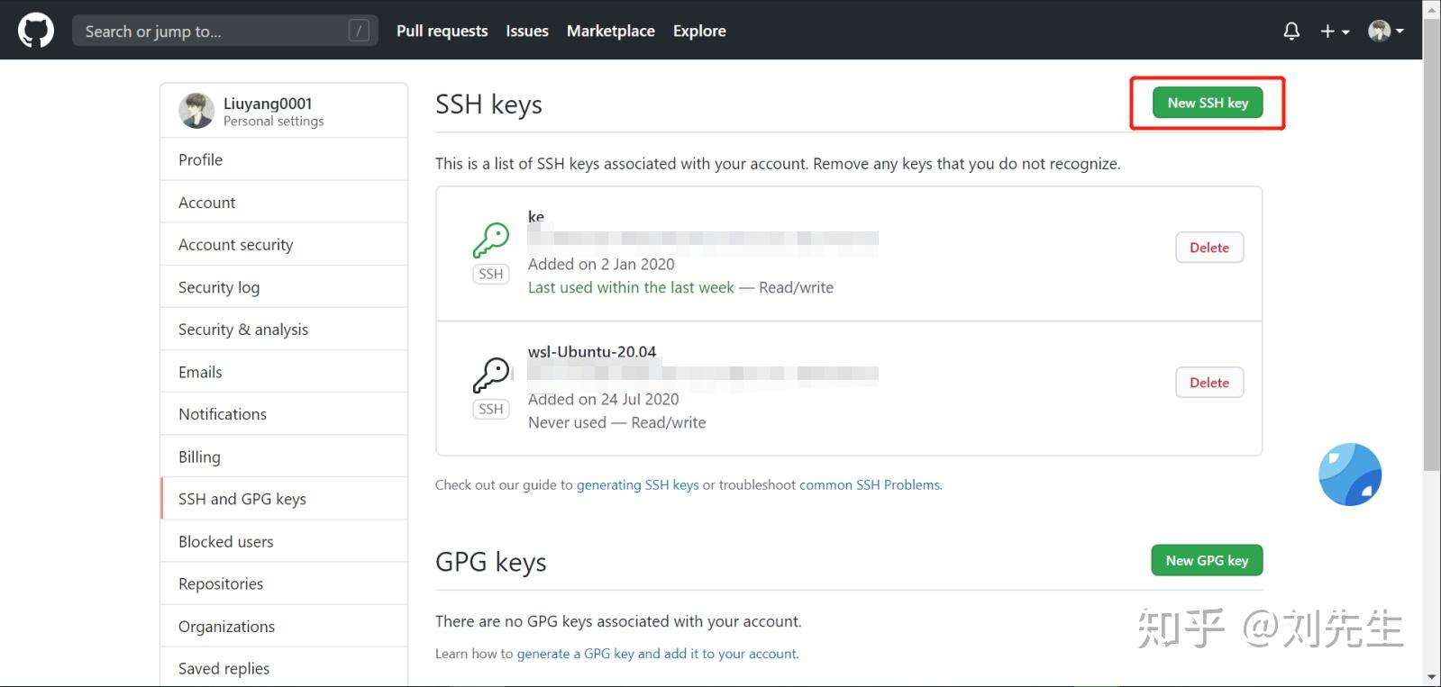 Wsl git 