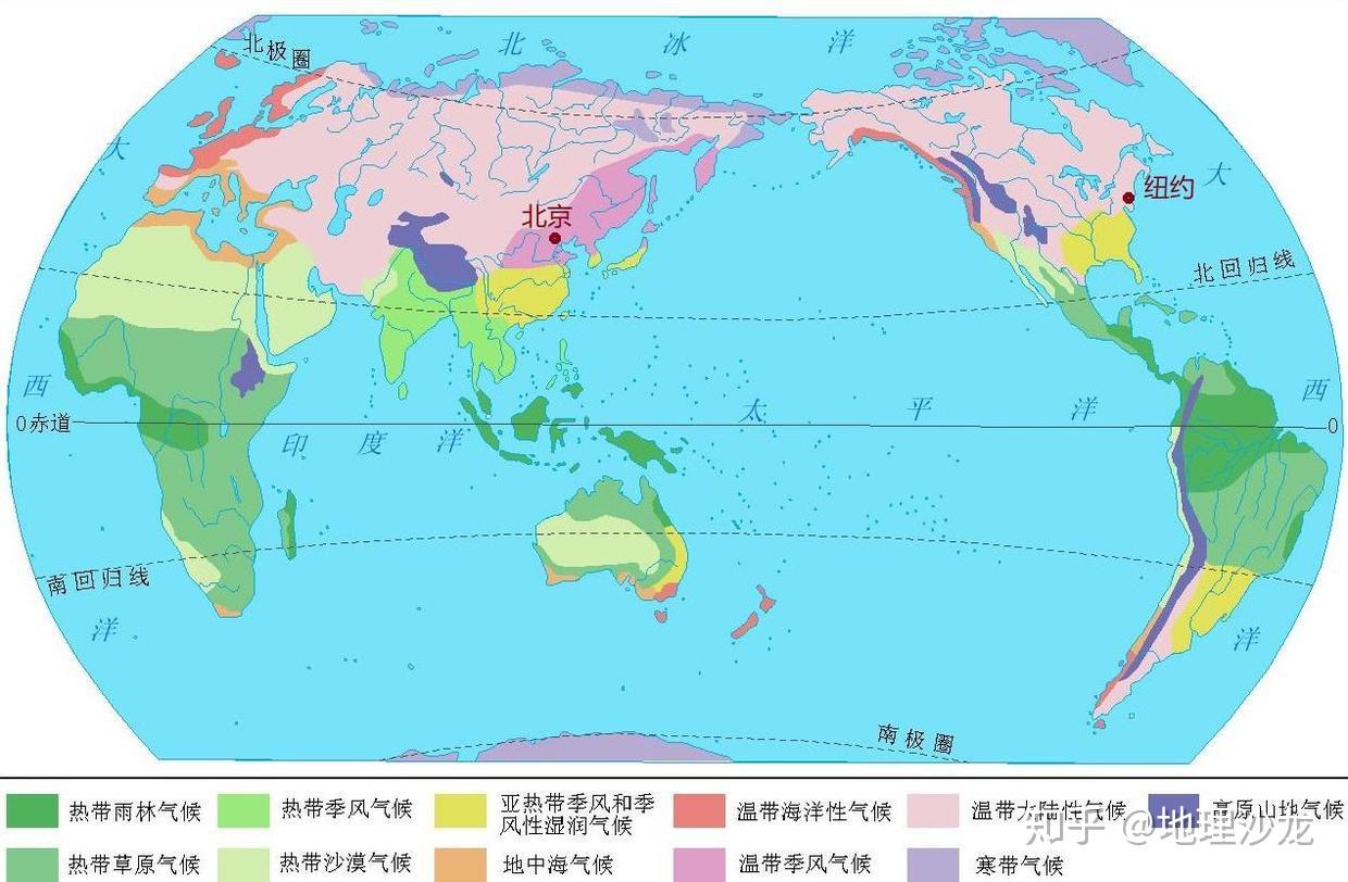 北京与纽约的纬度相近，两地的气候有什么差异？ - 知乎