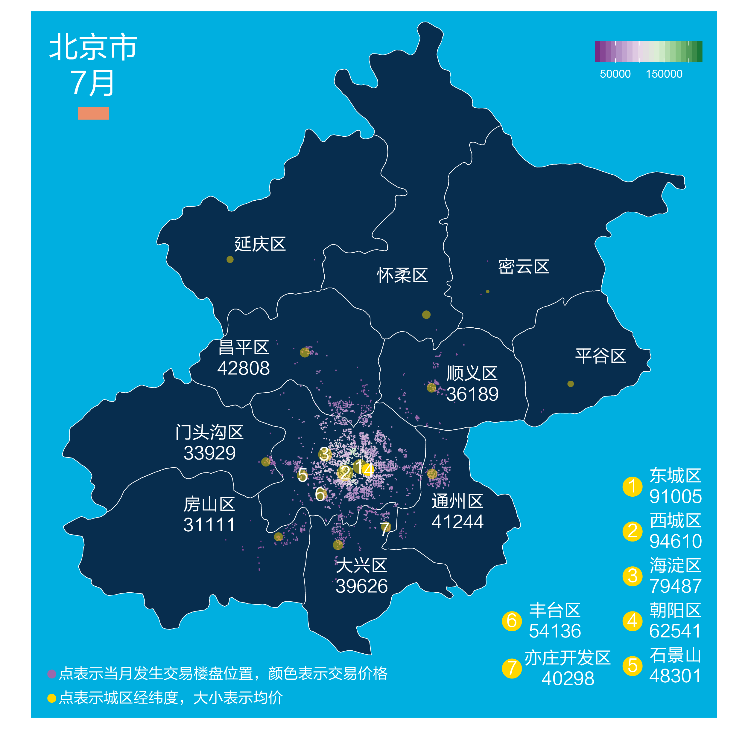 7月最新城市房價地圖出爐25個城市255個區域的真實交易價格都在這了