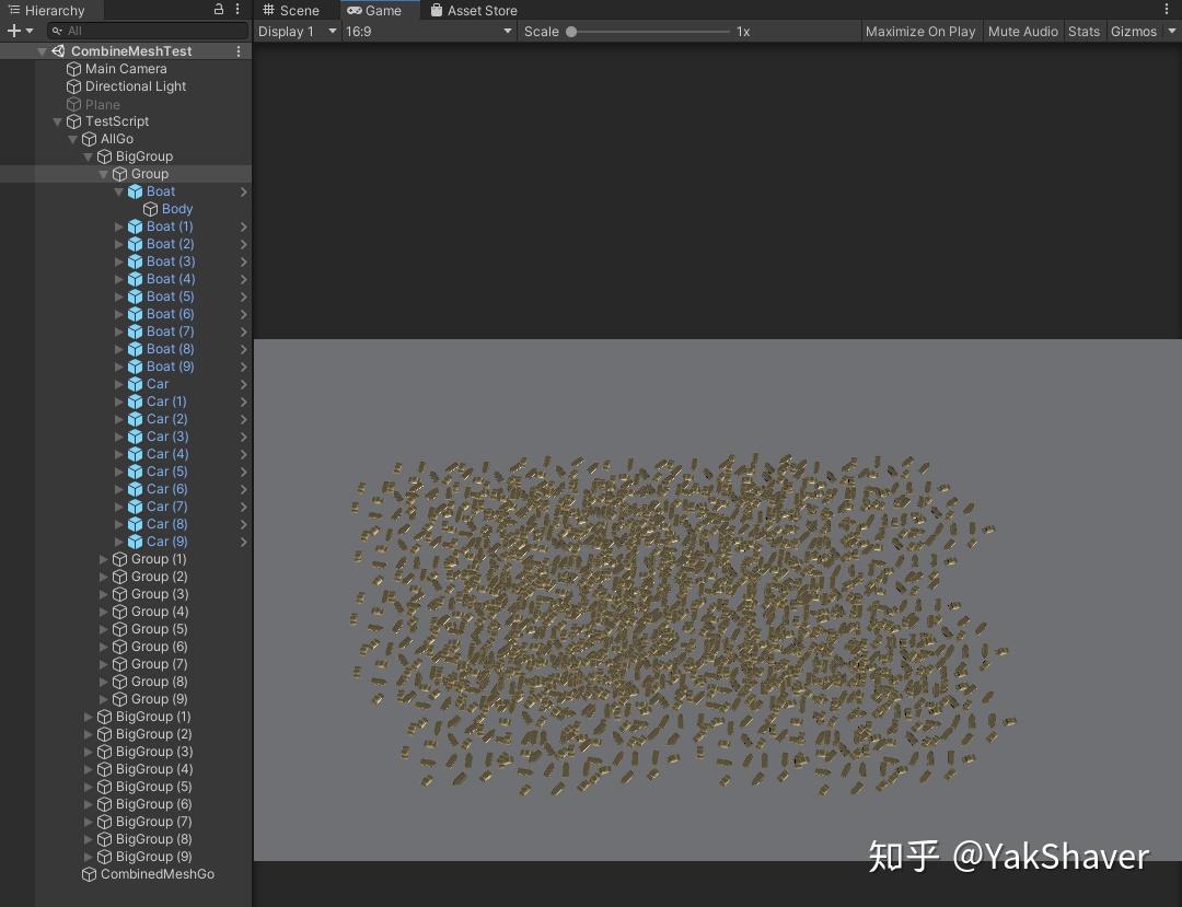 Unity dots combine mesh 