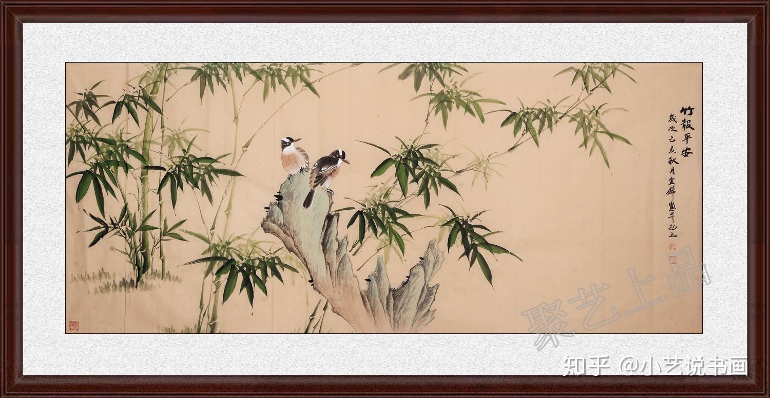 竹子国画欣赏02竹子刚直不阿有气节正是我们需要的