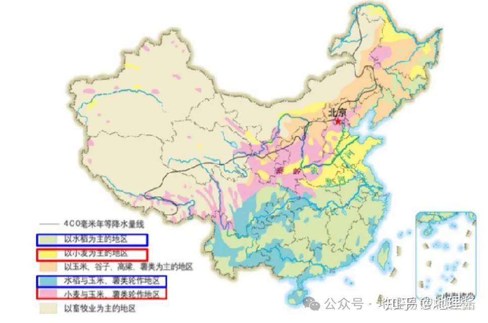 中国粮食作物分布 - 知乎