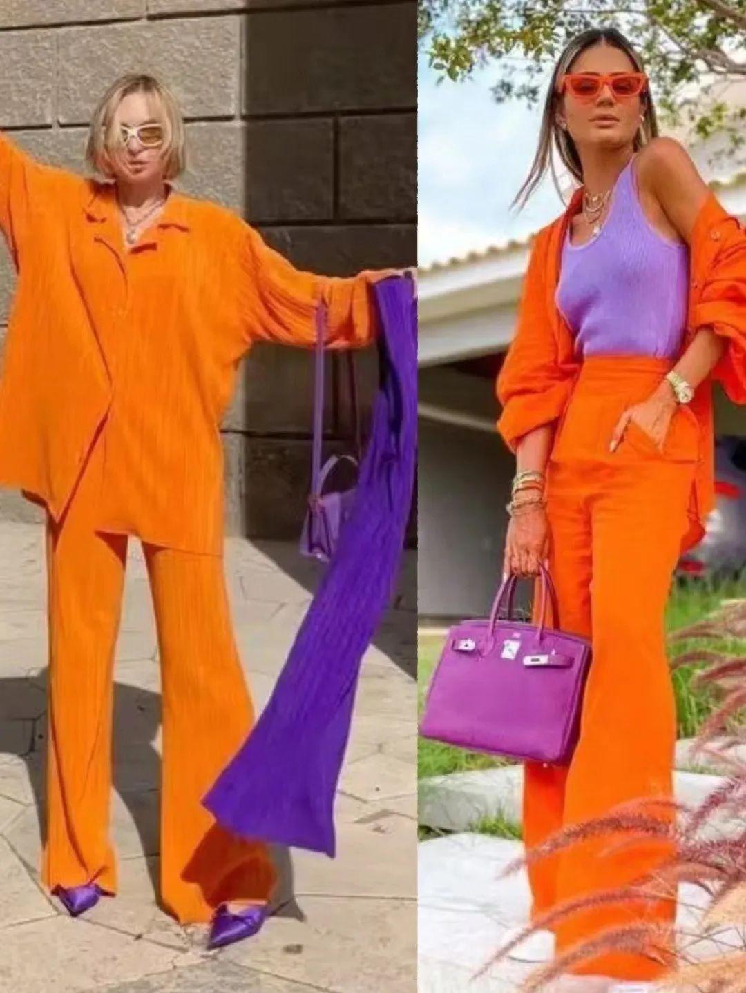 对比色穿搭 | 让你在这个冬天穿出彩