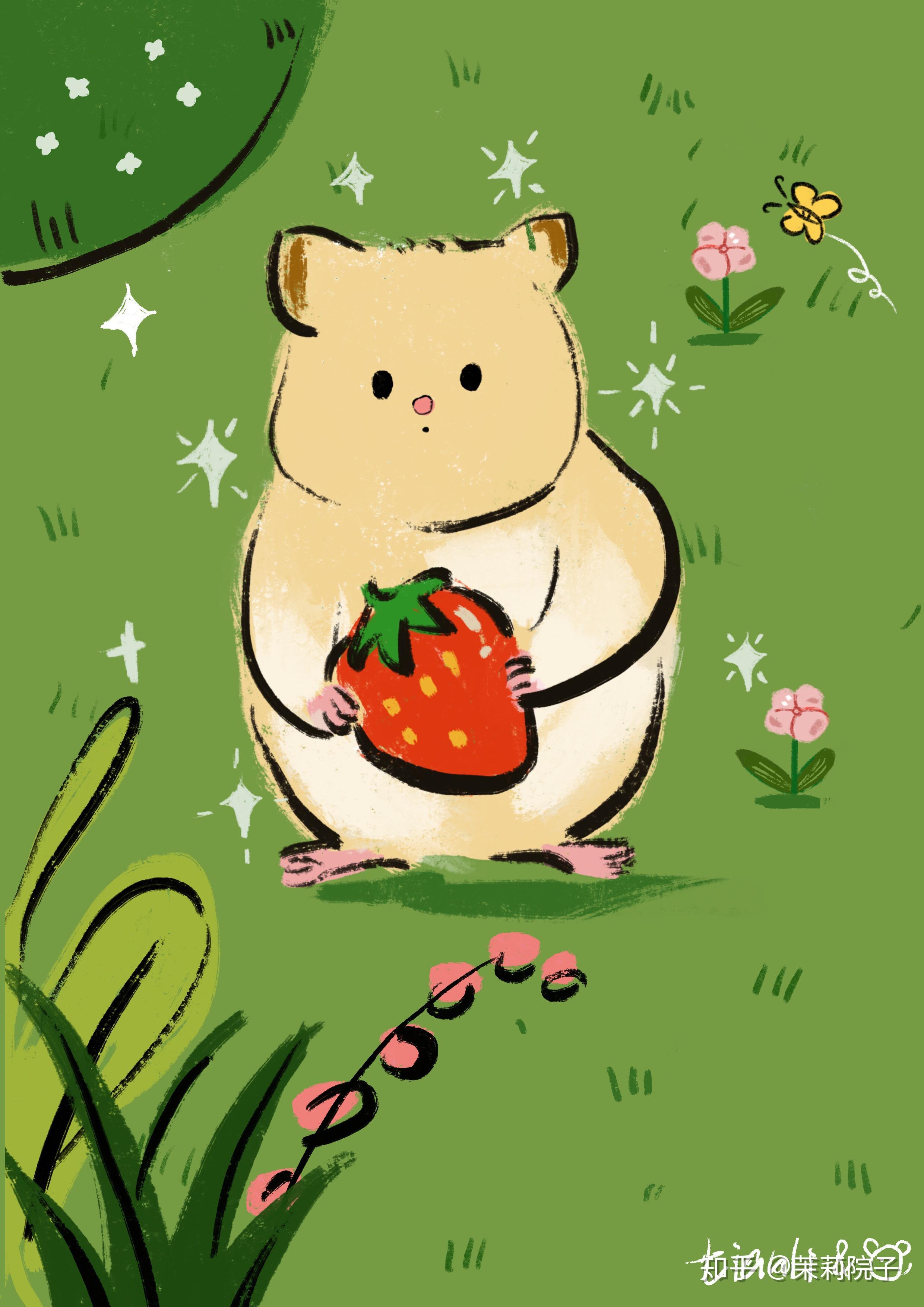 如何画一只仓鼠