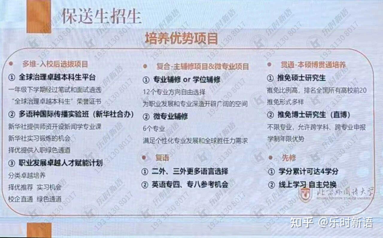 双学位招生！北京外国语大学2026年外语保送宣讲！ - 知乎