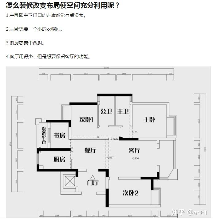 【平面户型优化】3月份，知乎住宅户型平面优化/改造大集合 - 知乎