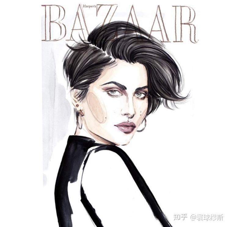 时装画手绘步骤分享| "john galliano的经典重塑"lena ker妙手写专情