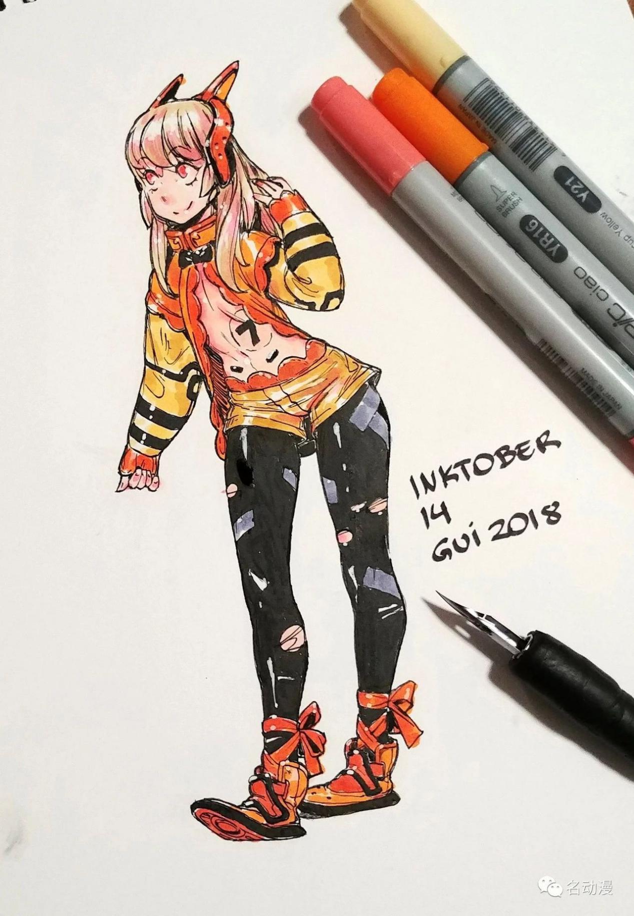 欧美插画师笔下的手绘角色设计即使放下数位板也能继续创作